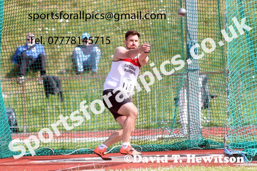 Senior mens hammer, 2022 Northern Senior and Under-20 Champs., Wavertree Athletics Centre, Liverpool. Photo: David T. Hewitson/Sports for All Pics